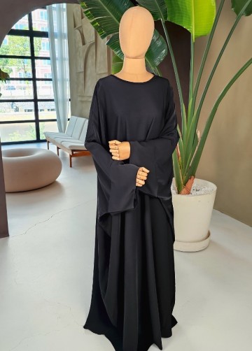 Farasha abaya maysa zwart 3