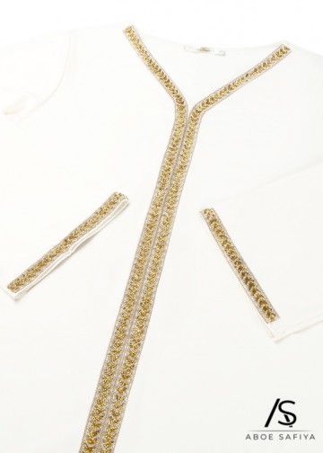 Feestjurk zayneb wit 2