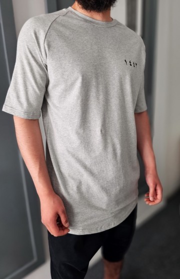 Grijs t shirt 1443 van qawy 5