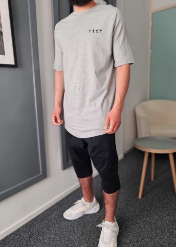 Grijs t shirt 1443 van qawy