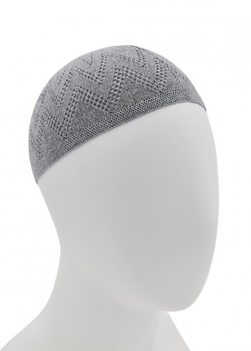 Grijze gebedsmuts van katoenmix