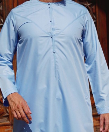 Emirati Lichtblauw van Custom Qamis