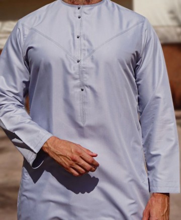 Emirati Lichtgrijs van Custom Qamis