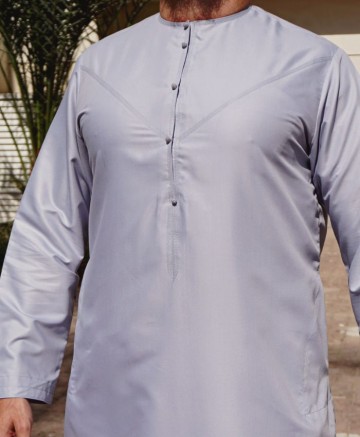 Emirati Lichtgrijs van Custom Qamis