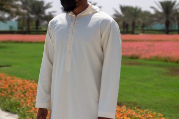 Djellaba Mannen Créme van Custom Qamis