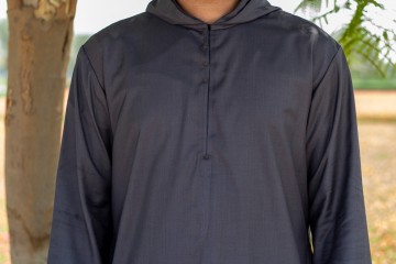 Djellaba Man Zwart van Custom Qamis