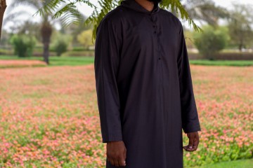 Djellaba Mannen Zwart van Custom Qamis