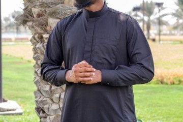 Saudi Zwart van Custom Qamis