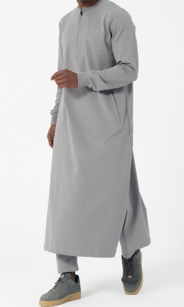 Jogging qamis amwaj grijs 4