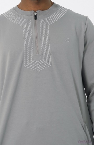 Jogging qamis amwaj grijs 6