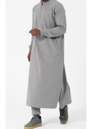 Jogging qamis amwaj grijs