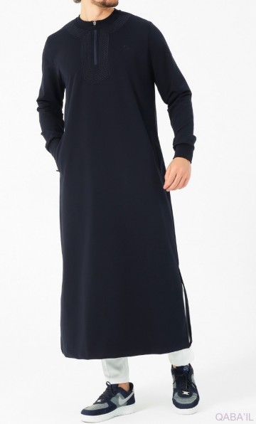 Jogging qamis amwaj navy 5