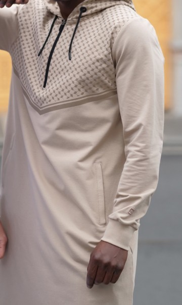 Jogging qamis quds beige van qabail 2