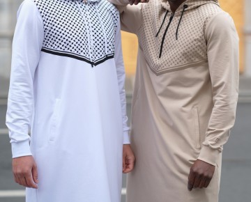 Jogging qamis quds wit van qabail 3