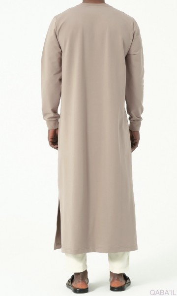 Jogging qamis sham taupe van qabail 3