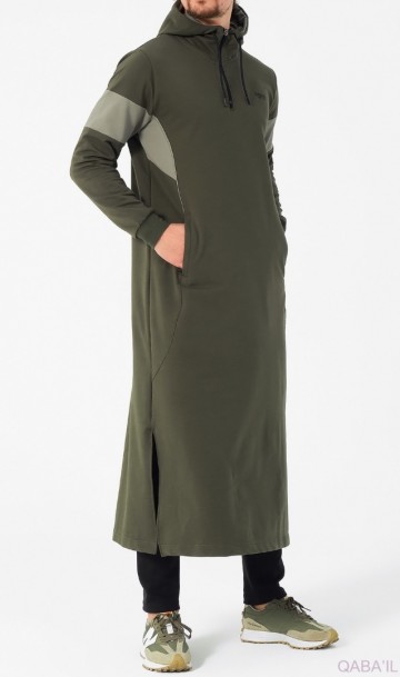 Jogging qamis unik groen 3