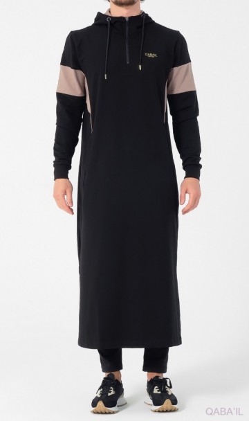 Jogging qamis unik zwart 3