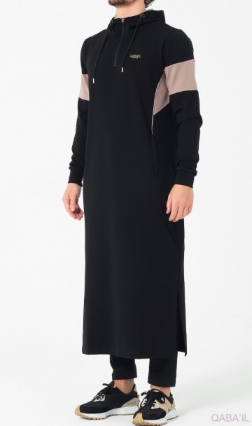 Jogging qamis unik zwart 4