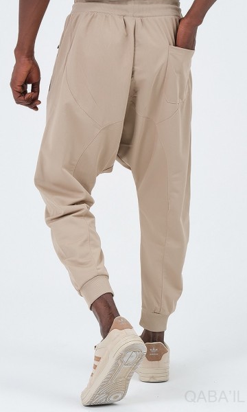 Joggingbroek leger beige van qabail 3