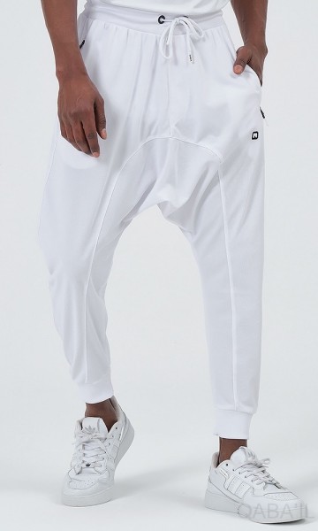 Joggingbroek leger wit van qabail 2