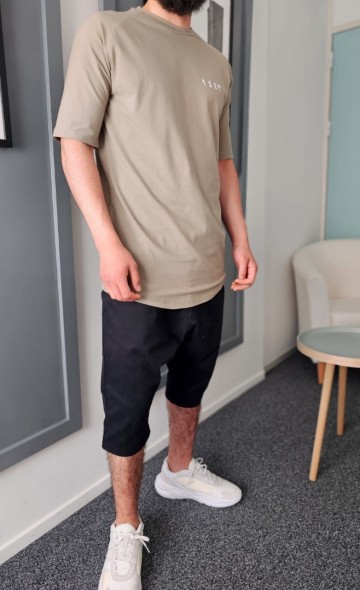 Kaki t shirt 1443 van qawy 4