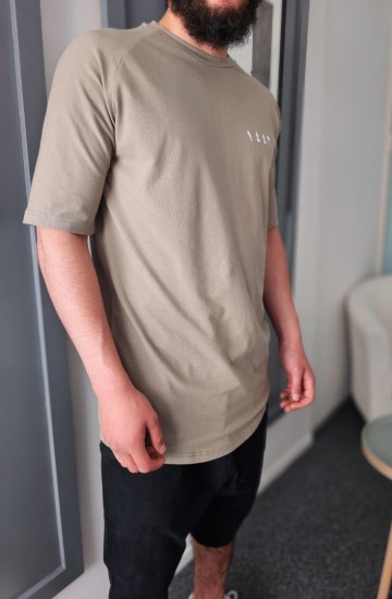 Kaki t shirt 1443 van qawy 6