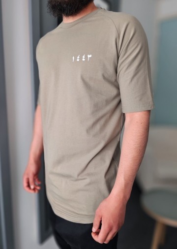 Kaki t shirt 1443 van qawy