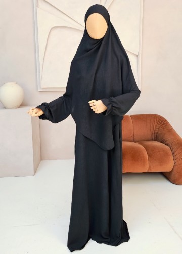 Khimar set safae zwart