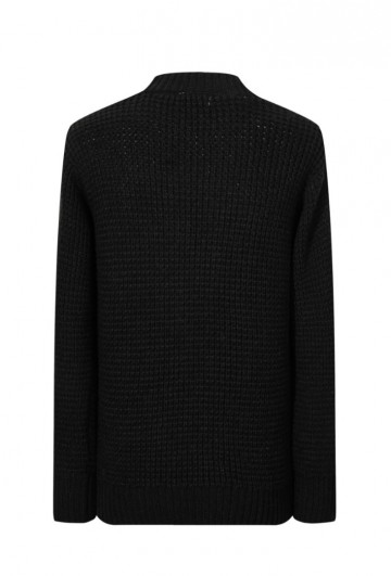 Knitted sweater zwart van frilivin 2