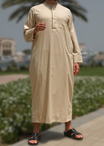 Linnen classic beige van custom qamis
