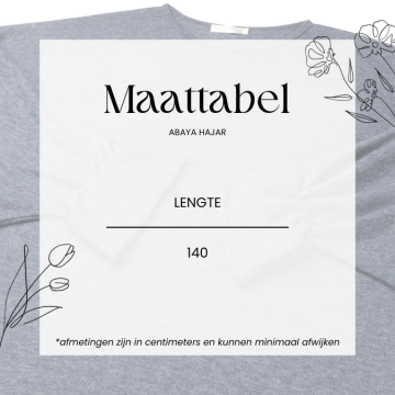 Maattabel abaya hajar 2