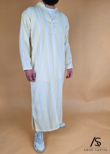 Marokkaanse djellaba marrakesh geel van rafiq 4