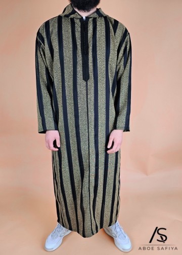 Marokkaanse djellaba marrakesh groenmosterd van rafiq 2