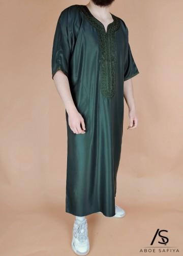 Marokkaanse kandora luxury green 4