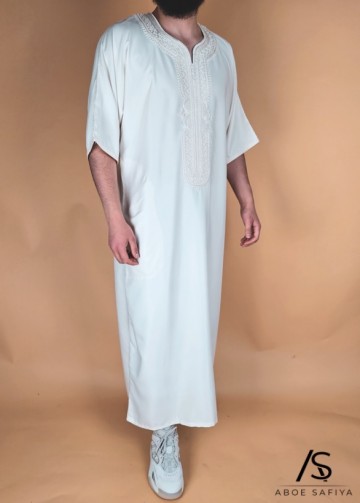 Marokkaanse kandora luxury off white 3