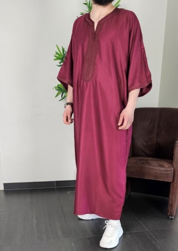 Marokkaanse kandora nador bordeaux van rafiq 2