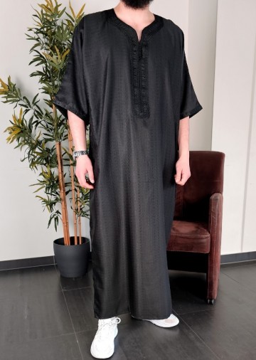 Marokkaanse kandora nador zwart van rafiq