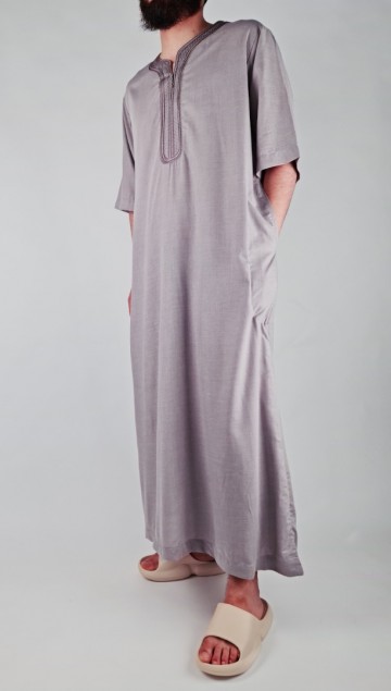 Marokkaanse kandora plain violet van zein 2