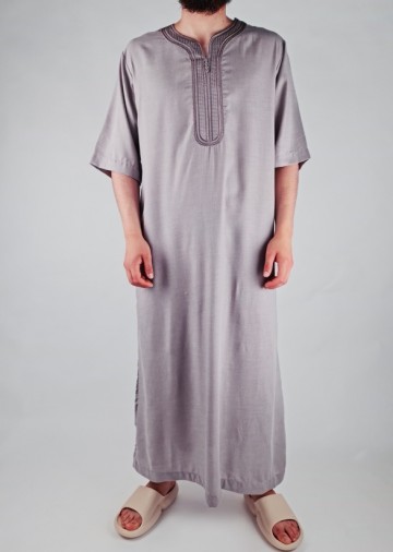 Marokkaanse kandora plain violet van zein