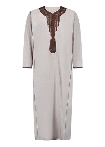 Marokkaanse qamis bruinfront