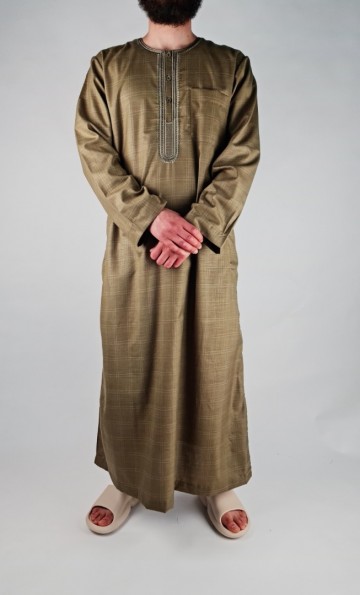 Marokkaanse qamis checker olive van zein 4