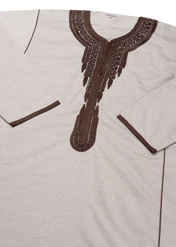 Marokkaanse qamisbruin melangedetail