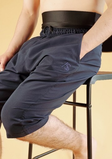 Blauwe islamitische zwembroek halal zwemkleding mannen