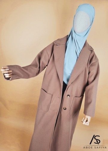 Nette bruine winterjas samira 2