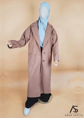 Nette bruine winterjas samira