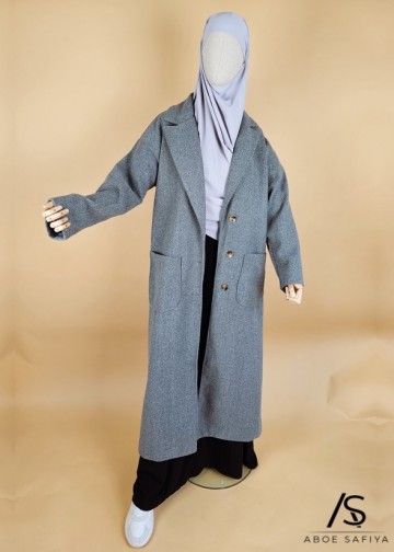 Nette grijze winterjas samira