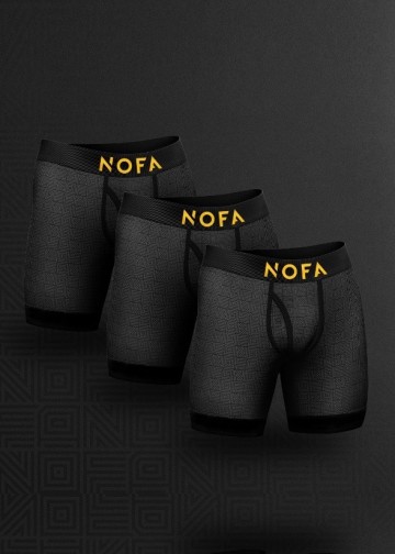 Nofa boxershorts zwart nofa underwear