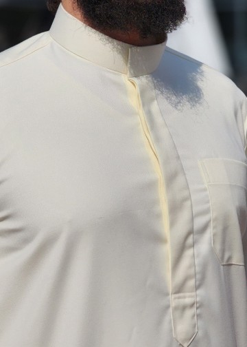 Saudi creme van custom qamis 2