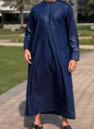 Classic navy platinum van custom qamis