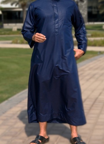 Classic navy platinum van custom qamis